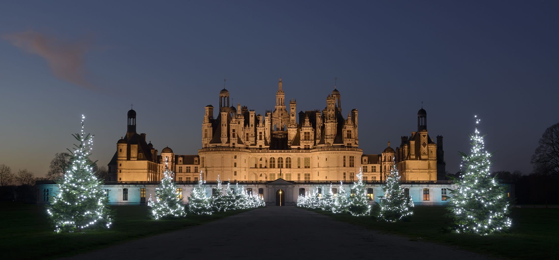 Le château de Chambord illuminé pour Noël