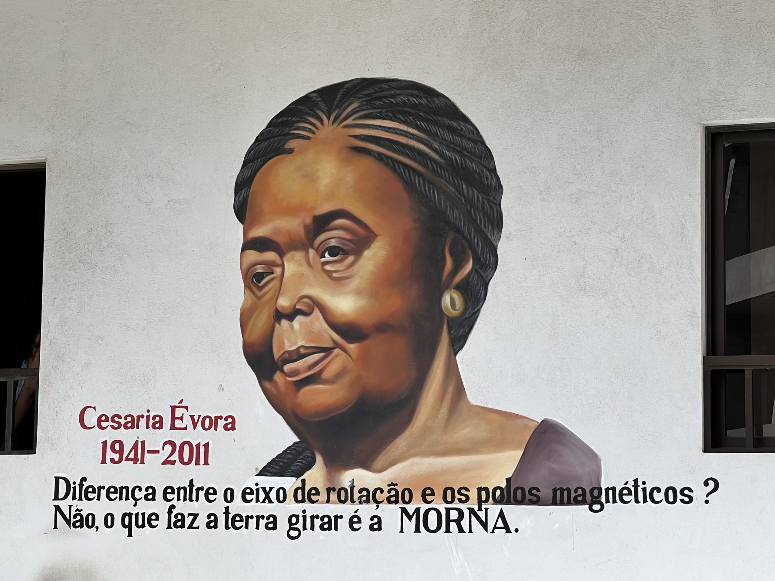 Peinture murale en hommage à Césaria Évora