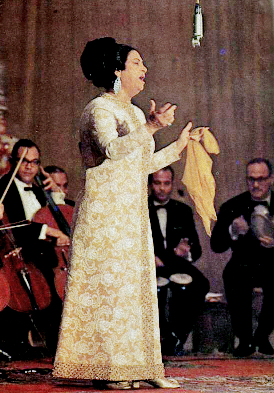 Oum Kalthoum sur scène