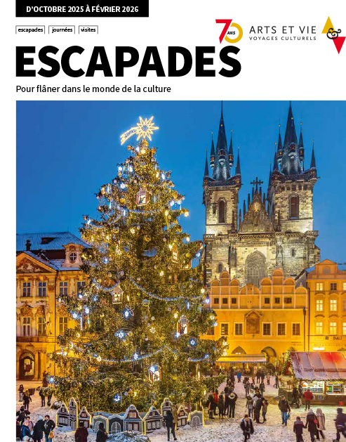 Couverture de la brochure Escapades d'Arts et Vie octobre 2026-mars 2026
