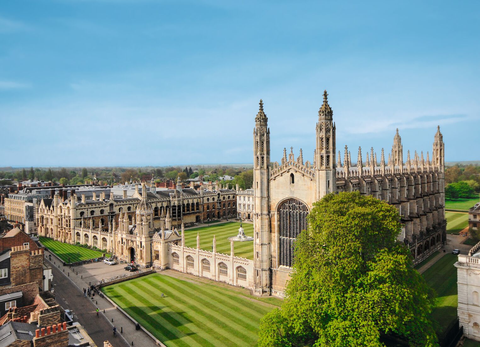 Vue sur le King’s College, à Cambridge