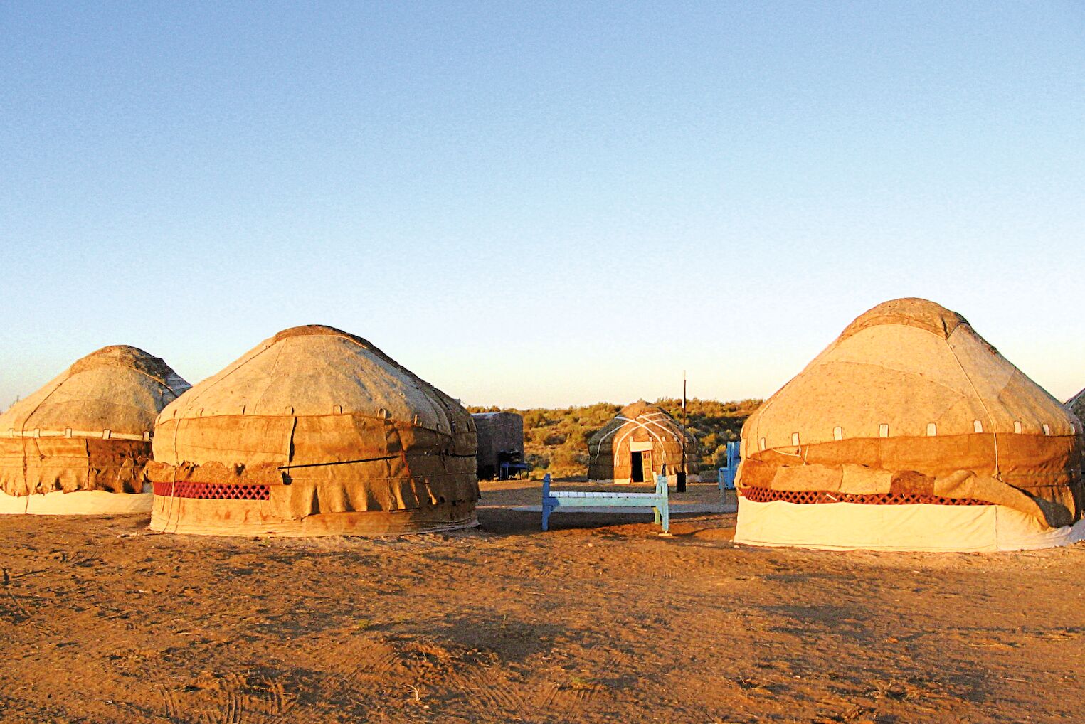 Un campement de yourtes